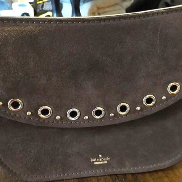 Kate Spade New York Boulder Lane Suede Maggy Saddle Bag - Picture 1 of 3
